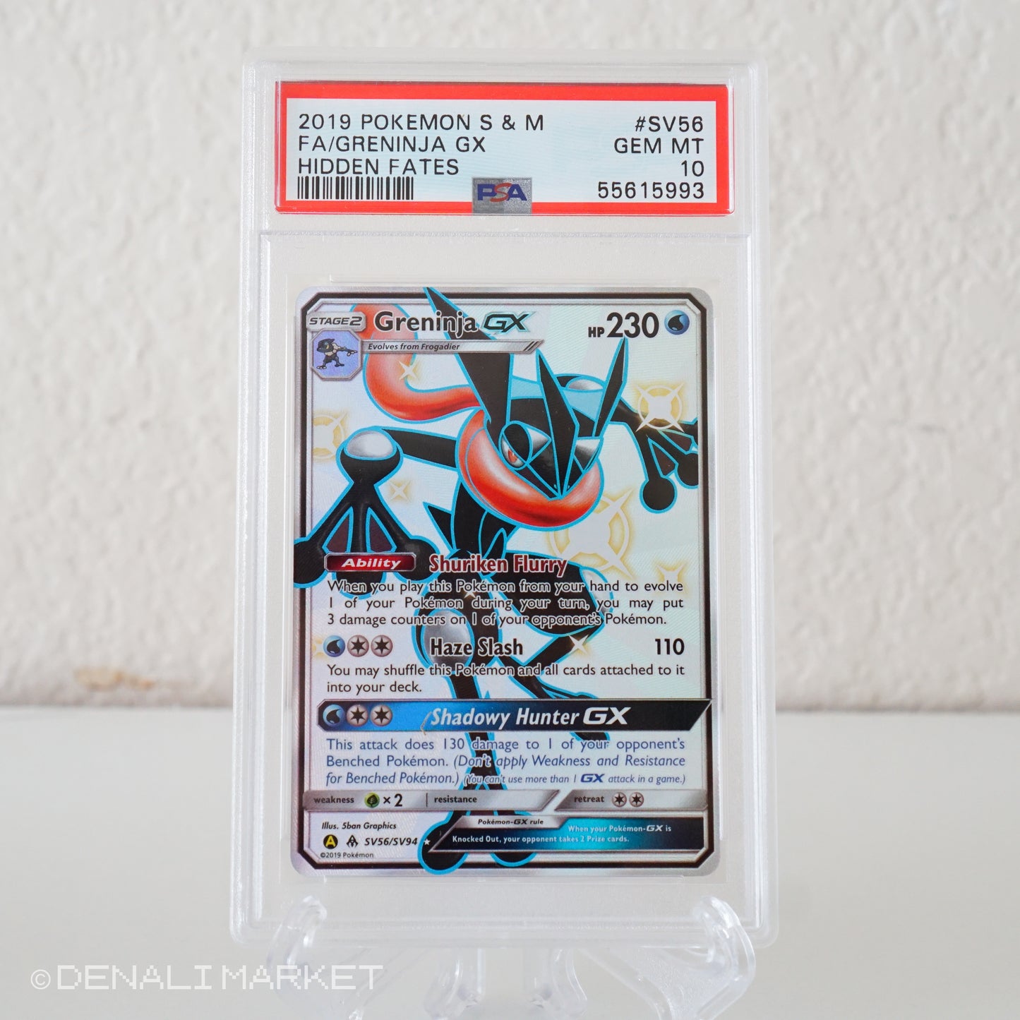 Greninja GX Shiny Hidden Fates SV56/94 PSA 10