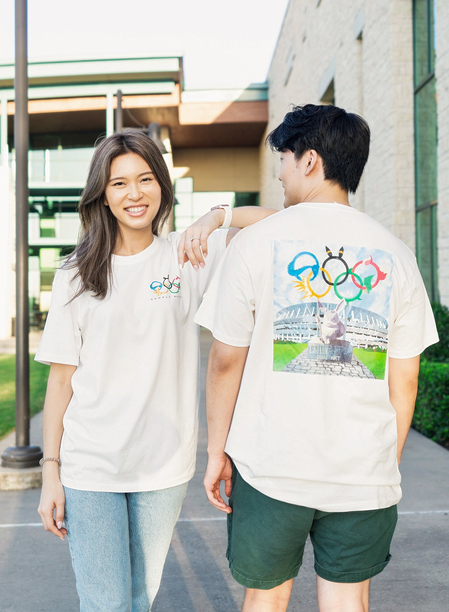 Eeveelympics x Denali Market Cream Logo Tee