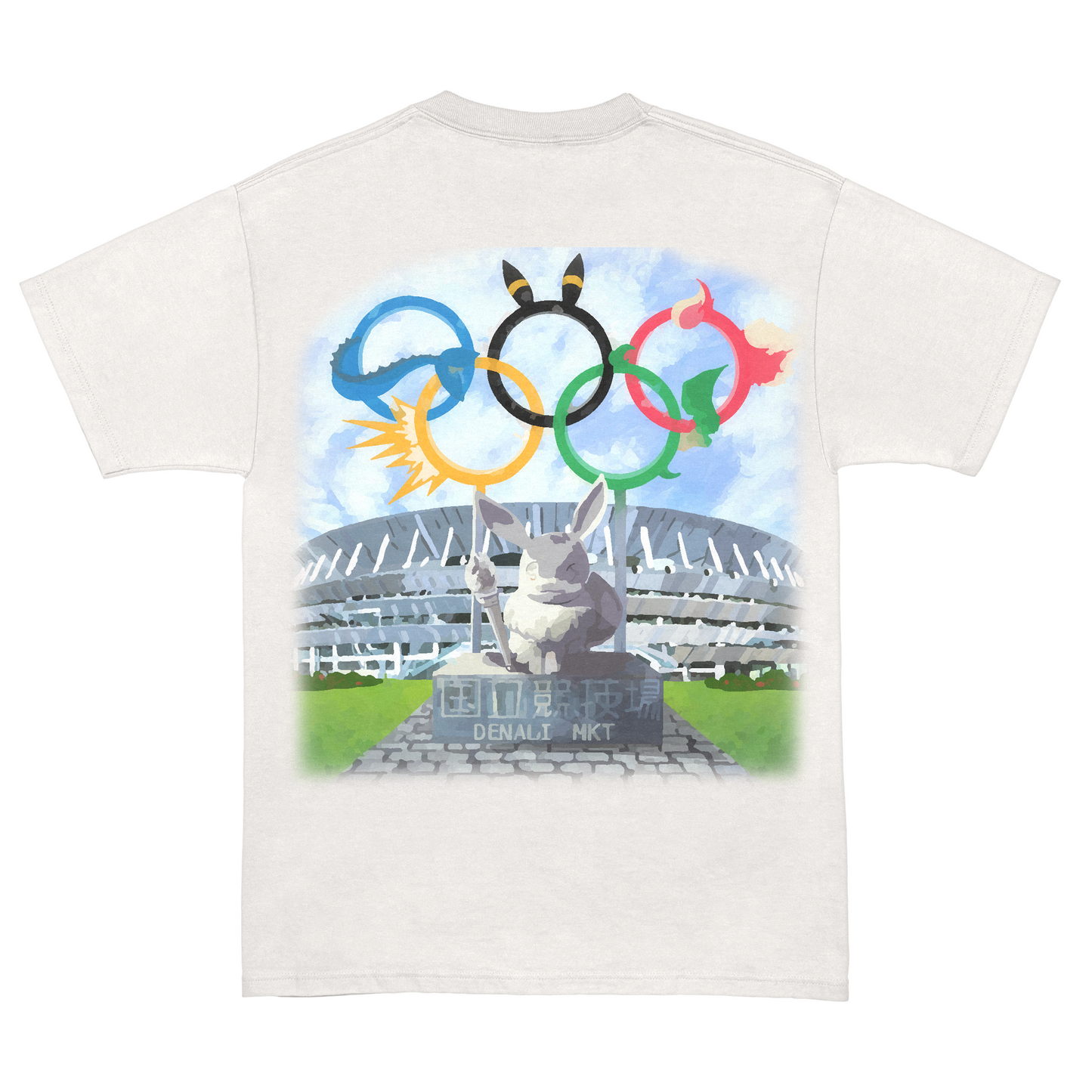 Eeveelympics x Denali Market Cream Logo Tee