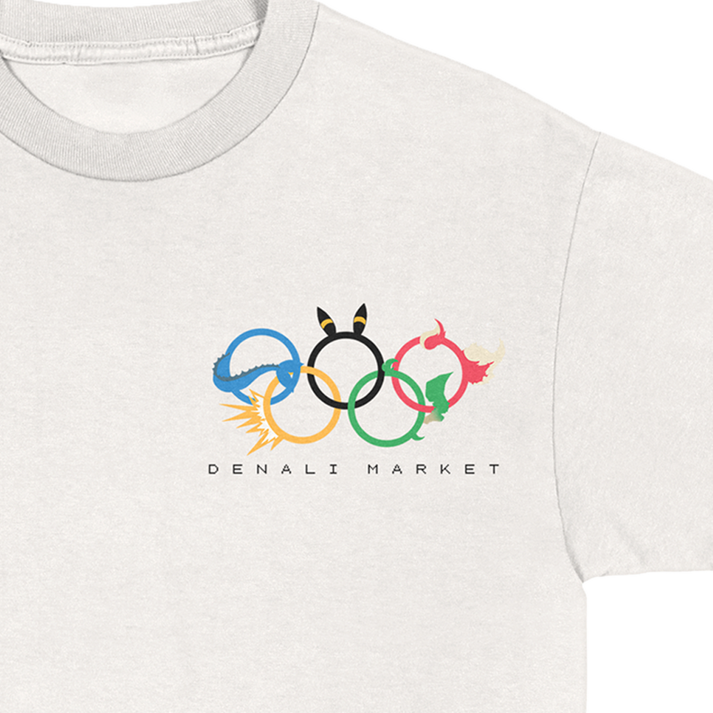 Eeveelympics x Denali Market Cream Logo Tee