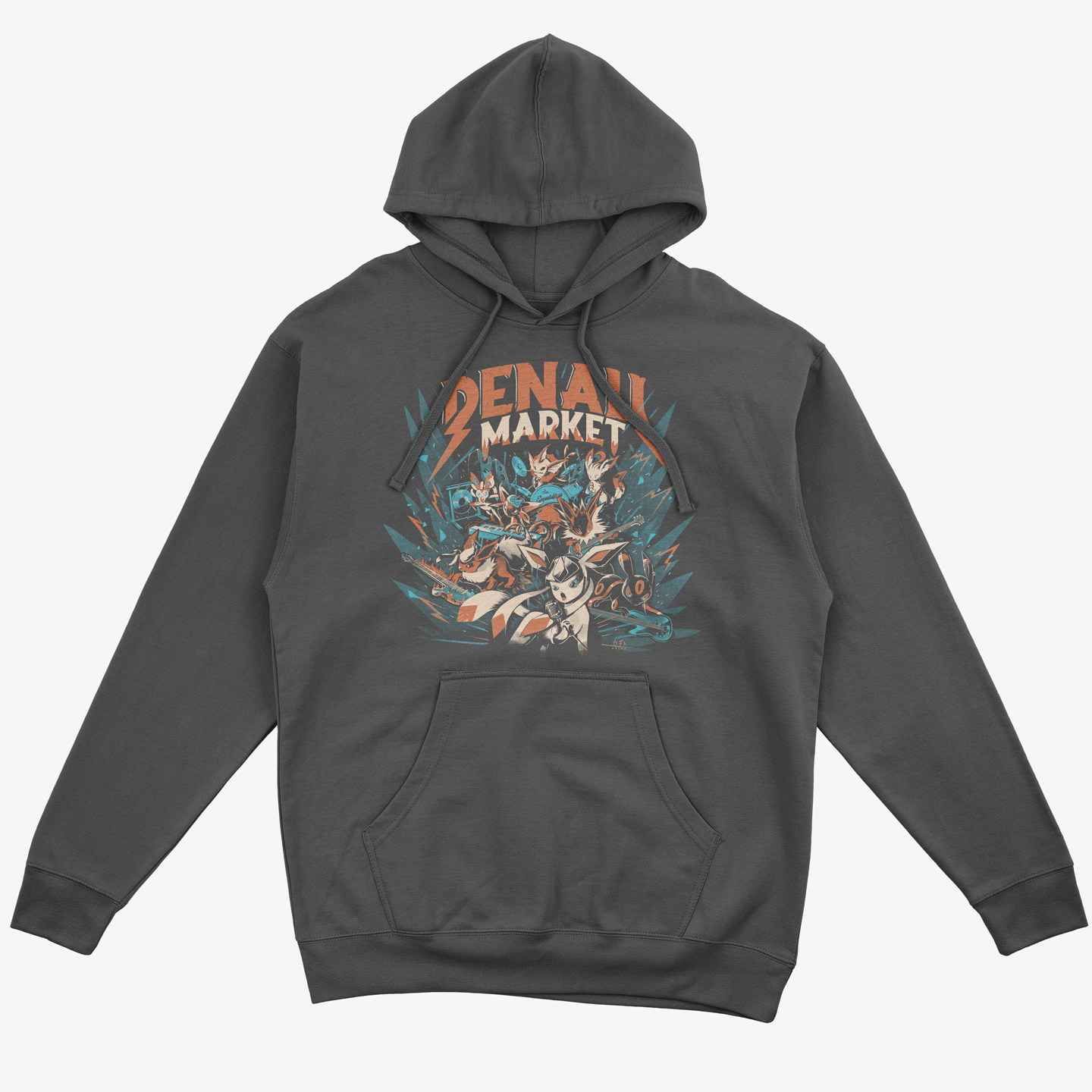 Eeveelutions Denali Market Rock Band Hoodie