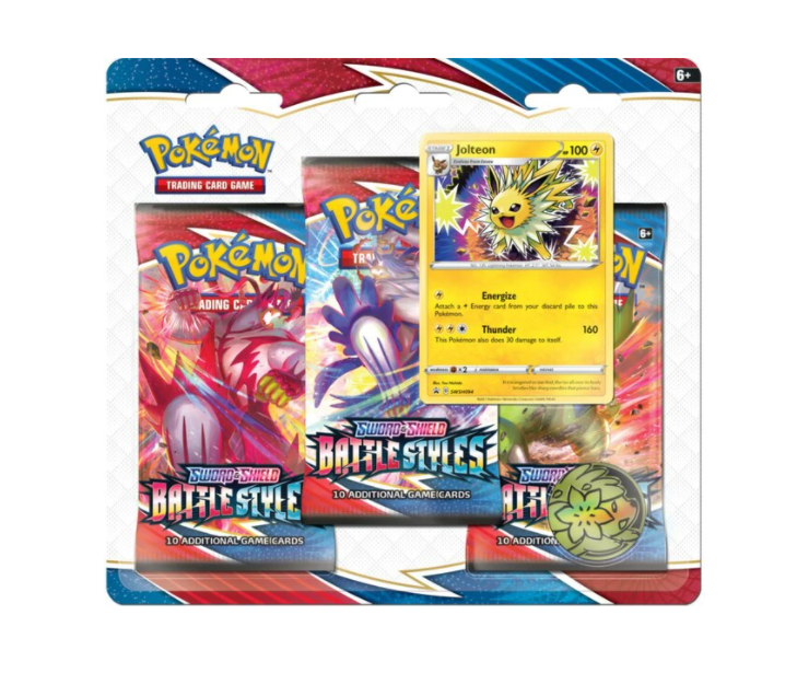 Battle Styles 3 Pack Blister - Jolteon OR Eevee