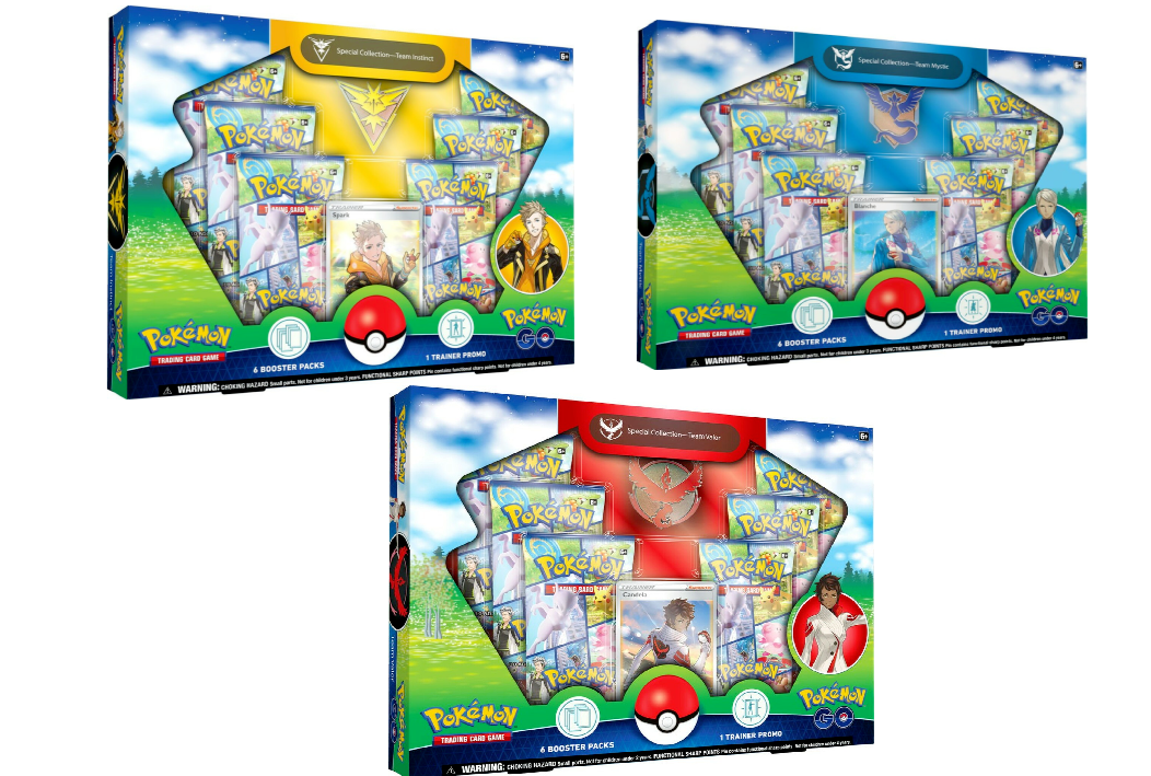 Pokemon Go Trainer V Box - Team Instinct, Mystic, or Valor