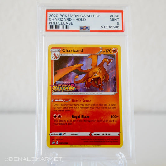 Charizard Vivid Voltage Pre-release SWSH066 PSA 9
