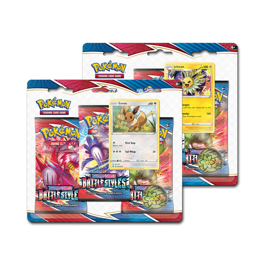 Battle Styles 3 Pack Blister - Jolteon OR Eevee