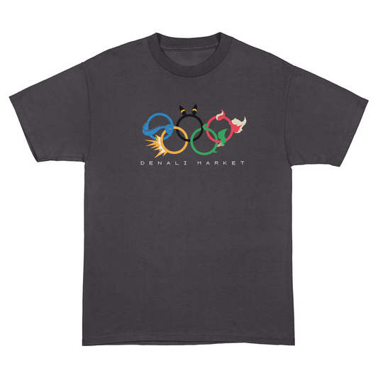 Eeveelympics x Denali Market Gray Alternate Logo Tee